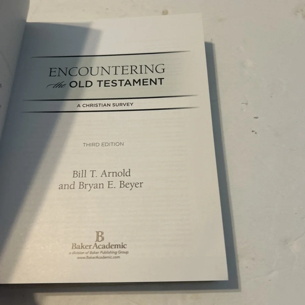 Pre-Owned College Textbook Encountering The Old Testament Third (3rd) Edition